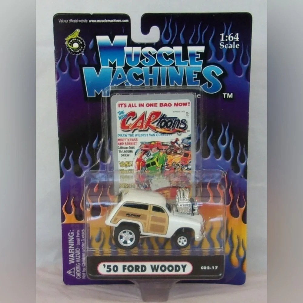 Muscle Machines 1950 '50 Ford Woody 1:64 Scale 2002 Die Cast Adult Colle…